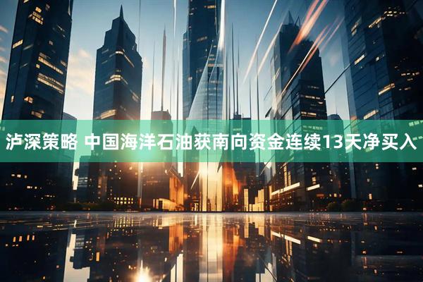 泸深策略 中国海洋石油获南向资金连续13天净买入